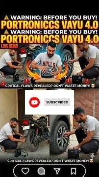 Portronics Tyre Inflator Unboxing, LIVE Demo & Honest Review | 2-in-1 Rechargeable + Corded Air Pump