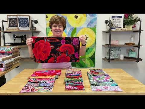 Kaffe Fassett Seed Packets Red Quilt Kit