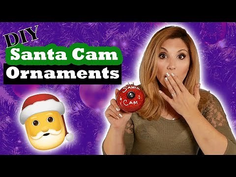 Easy Santa Cam Ornaments | DIY | Tutorial | Dollar Tree