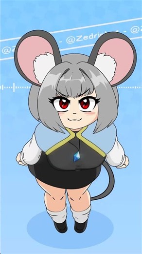 Nazrin Bass Shake Animation Meme but she gets progressively more gyaru #touhou #animationmeme