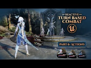 Unreal Engine Reactive Turn Based Combat Tutorial Series #6 - Actions HUD