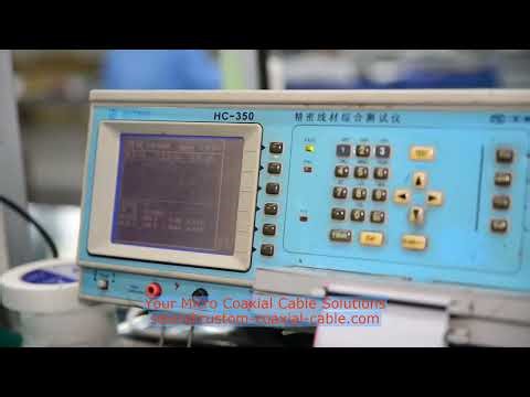 Watch Top-rated Amphenol micro coax cable 38 AWG ultra flexible China Best Wholesaler Delivered for