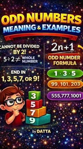 Odd Numbers || Math | types of numbers