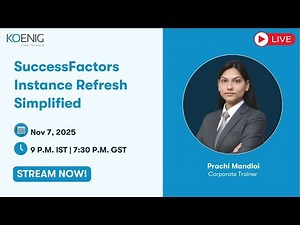 SuccessFactors Instance Refresh Simplified