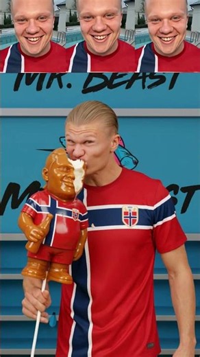 Haaland Eats Suiii He Always Drink Water #football #Haaland