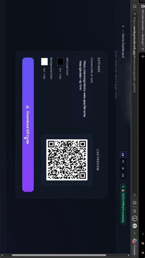 I Built a Free QR Code Generator With No Login — Custom Colors & PNG Download!