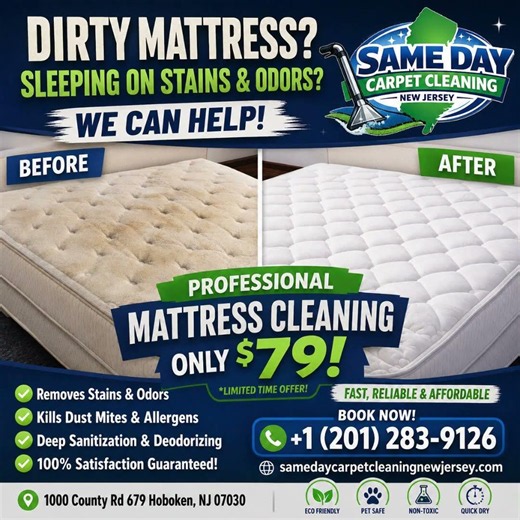 Dirty Mattress? Sleep Fresh Again with Professional Mattress Cleaning!