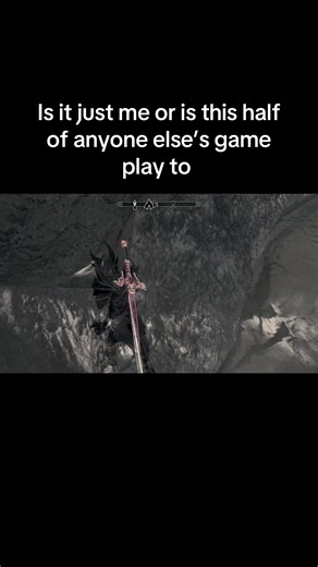 Constantly jumping up mountains Skyrim gameplay