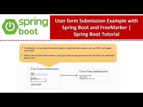 User form Submission Example with Spring Boot and FreeMarker | Spring Boot Tutorial