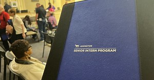 Senior citizen interning with the City of Lexington