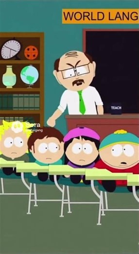 South Park Class Speaks Japanese and teacher gets mad#soraai