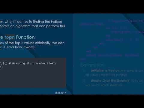 Efficiently Finding Indices of the Top N Values in Julia