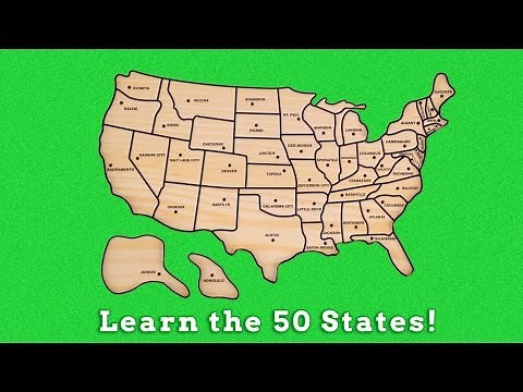 Learn the 50 United States Learn Geography United States Puzzle