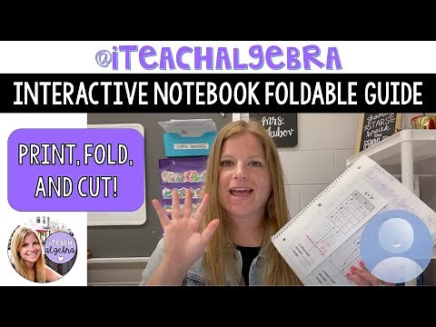 How to Print, Fold, and Cut Foldables for Interactive Math Notebooks!