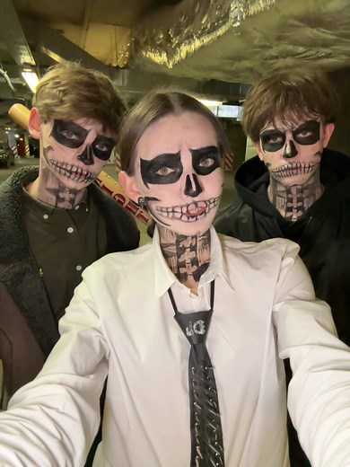 Glamorous Demon Makeup Tutorial with Fake Body and Black Dress