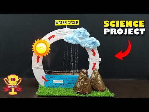 How To Make Water Cycle Working Model|| Water Cycle Model|| Best Science Working Model #watercycle