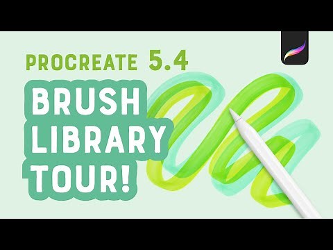 New Procreate Update! Version 5.4 Brush Library Tour
