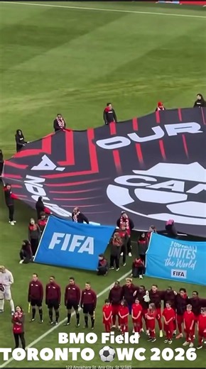 O Canada 🇨🇦 National Anthem LIVE | BMO Field Toronto WC2026🍁❤️