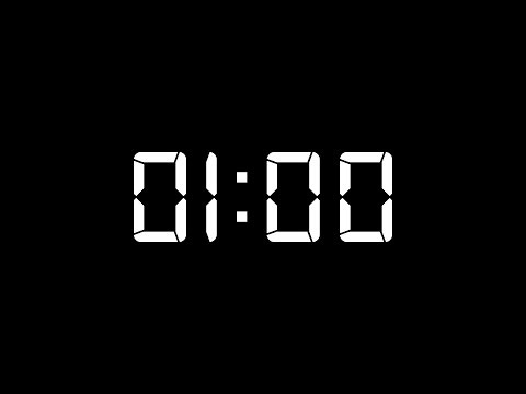 1 Minute Timer Count Up | Time Counter