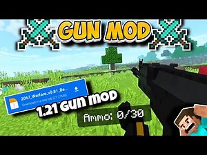 The best gun mod for Minecraft pocket edition version 1.21.94 and below | download included
