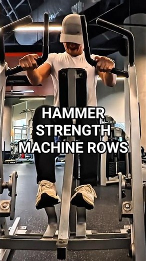Chest-supported Hammer Strength Row 💪🔥