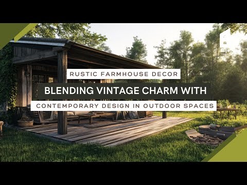 Rustic Farmhouse Decor: Blending Vintage Charm with Contemporary Design in Outdoor Spaces