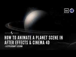 How To Animate An Awesome Space Scene In After Effects