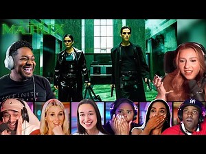 TOP "MATRIX LOBBY SHOOTOUT" REACTIONS! *THE MATRIX (1999)* MOVIE REACTION MASHUP! FIGHT SCENE!