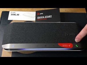 Poly Sync 40 Wireless Conference Speaker Zoom Certified Review 11-8-22