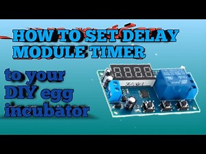 How to set delay module timer for egg incubator(Tagalog)|