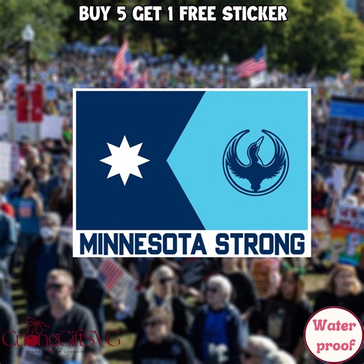 Anti-ice Minnesota Flag Stickers/magnet: Minneapolis Resistance, I Stand With MN, FDT Waterproof Decals Sticker - Etsy