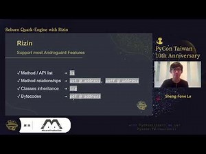 Reborn Quark-Engine with Rizin｜Sheng-Fone Lu｜PyCon TW 2021