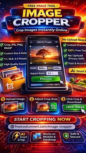 https://freetoolconvert.com/image-cropper/ #freeonlinetools #pdftools #fileconverter #onlinetools