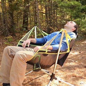 This camping chair lets you rock and recline. | Insider Tech