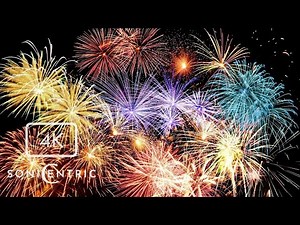 Ambient Fireworks With Symphony Music | 4K Relaxing Classroom Visual | Produced by SoniCentric