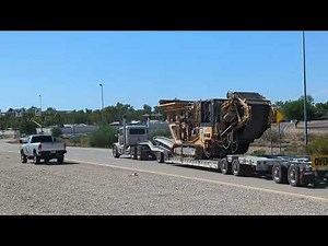 HEAVY HAUL JAKE BRAKE: Stearn's Inc. Peterbilt 379 Working Its Loud Jake Brakes, Apache Junction, AZ