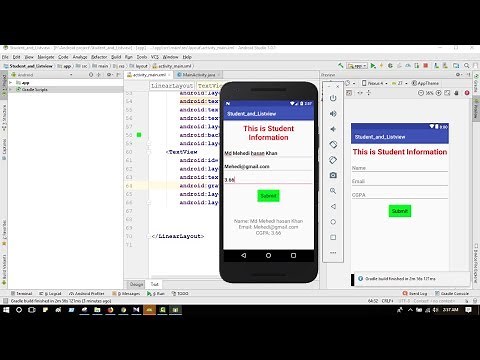 Student information system android app using android studio tutorial