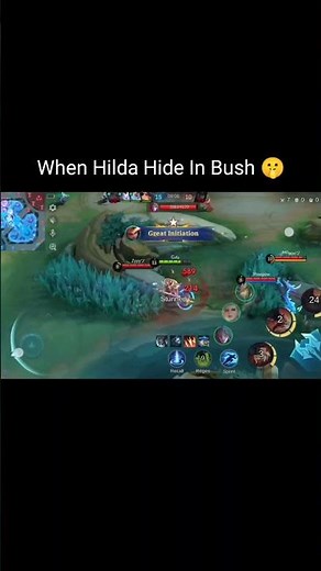 When Hilda Hide In Bush 😁 #MLBBCreator #MLBBALLSTAR #shorts #mlbb