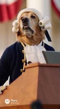 DOTUS (Dog President of The United States) Butch Adams addresses the nation