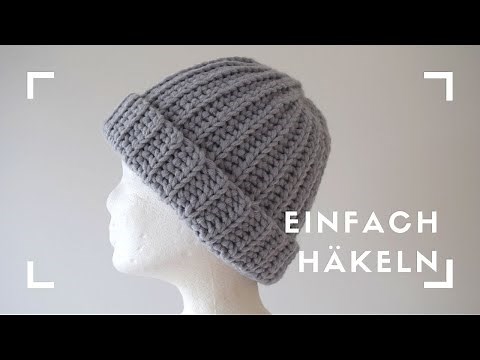 EINFACHE MÜTZE HÄKELN | PATENTMUSTER IN REIHEN