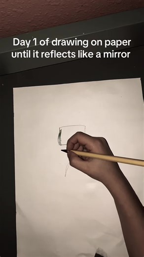 Day 1: Drawing on Paper for Mirror-Like Reflection