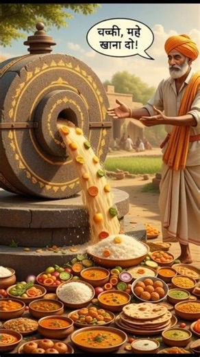 "जादुई चक्की | Jadui Chakki Ki Kahani | Moral Story in Hindi | Short Story #youtubeshorts