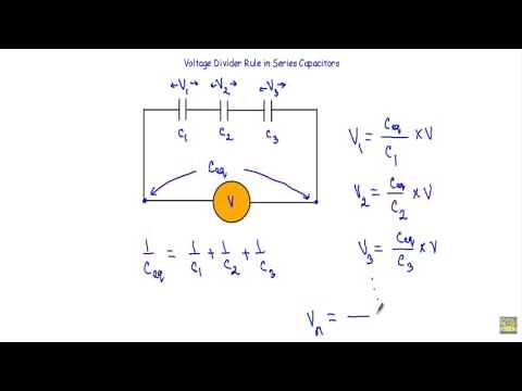 Voltage Divider Rule in Series Capacitors