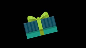 Gift Box Illustration | Free Stock Video Footage