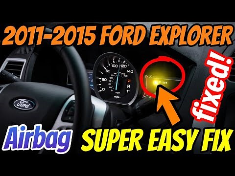 2011-2015 Ford Explorer airbag light on fix repair super easy fix!