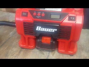 Harbor Freight Bauer 20v air inflator review