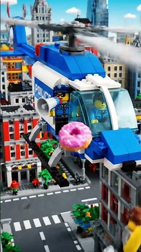 🚨 FUNNIEST LEGO POLICE CHASE EVER! | The Great Donut Heist 🍩🚓😂 | LEGO City Comedy Short