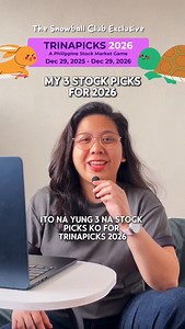 TrinaPicks 2026 is a year-long stock market game purely for entertainment. This is not a recommendation, and I take full accountability for these picks by having skin in the game 💜 ikaw, ano 3 stock picks mo for the year and why? 🤔 only time will tell which convictions will win! | Trina Cerdenia