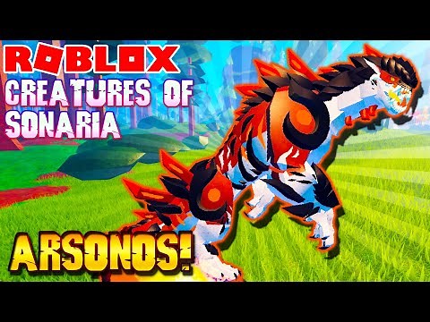 Roblox Creatures Of Sonaria - HOW TO GET ARSONOS! New Creature!