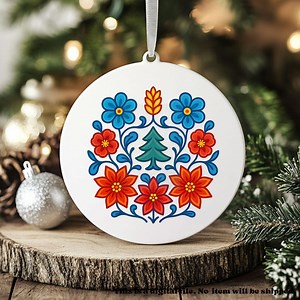 Native Florals Christmas Tree PNG Instant download designs for printing, sublimation